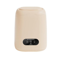 Small Household Portable Underwear Washing Machine, Size: UK Plug(Milk Yellow)