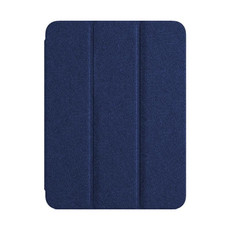 For iPad Pro 12.9 2022/2021/2020 ZGA Tri-Fold Voltage Smart Leather Tablet Case(Blue)