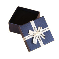 10 PCS Bowknot Jewelry Gift Box Square Jewelry Paper Packaging Box, Specification: 8x8x3.5cm(Dark Blue) 10 PCS Bowknot Jewelry Gift Box Square Jewelry Paper Packaging Box, Specification: 8x8x3.5cm(Dark Blue)