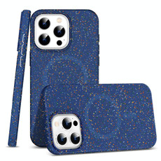 For iPhone 14 Pro Colorful Frosted Magsafe PC Hybrid TPU Phone Case(Blue)