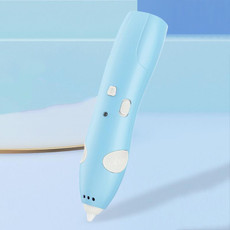 USB Charging Low-Temperature Wireless Graffiti Printing Pen Set Children DIY 3D Painting Pen(Light Blue)