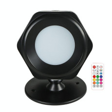 JSK-C38 Rechargeable Double Side Lighted Magnetic Wall Lamp Remote Control Night Light(Black)