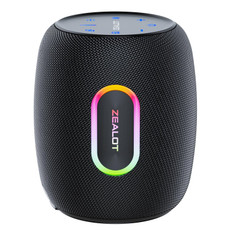 Zealot S64 Shocking Sound Super Subwoofer Bluetooth Speaker with RGB Light(Black)