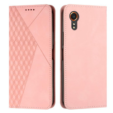 For Samsung Galaxy Xcover 7 Diamond Splicing Skin Feel Magnetic Leather Phone Case(Rose Gold)