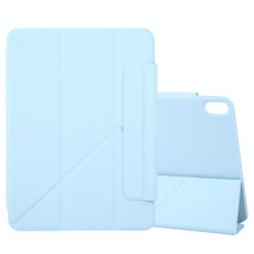 For iPad Air 13 2024 Y-Shape Double-sided Clip Magnetic Smart Tablet Case(Blue)