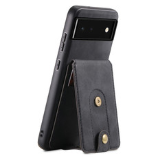 For Google Pixel 6 Denior D14 NK Retro Pattern MagSafe Magnetic Card Holder Leather Phone Case(Black)