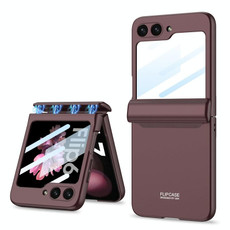 For Samsung Galaxy Z Flip6 GKK Integrated Magnetic Full Coverage Folding Phone Case(Wine Red)