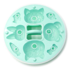 DIY Covered Silicone Animal Cake Rice Cake Mold Baby Food Pot Special Baking Tool(Green)
