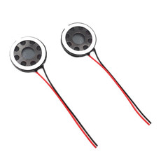2PCS 20mm 8Ohm 0.5W/1W For Medical Toys Security Plastic Speaker Internal Magnetic Welding Wire Voice Speaker