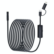 AN112 2 in 1 USB-C / Type-C + 8 Pin Interface 8mm HD Industry Endoscope, Length:5m Soft Tube