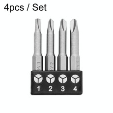 4pcs / Set Y-Shaped Chrome Vanadium Steel Bit Set Appliance Repair Electrical Drill Accessories With Magnetic