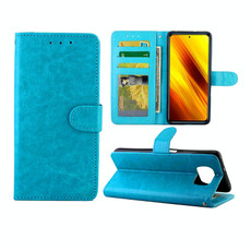 For Xiaomi Poco X3 NFC Crazy Horse Texture Leather Horizontal Flip Protective Case with Holder & Card Slots & Wallet & Photo Frame(Baby Blue) For Xiaomi Poco X3 NFC Crazy Horse Texture Leather Horizontal Flip Protective Case with Holder & Card Slots & Wallet & Photo Frame(Baby Blue)