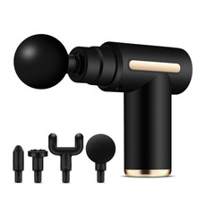 Fascia Gun Pocket Electric Shock Gun  Muscle Massage Gun, Specification: Classic Mini (Black) Fascia Gun Pocket Electric Shock Gun  Muscle Massage Gun, Specification: Classic Mini (Black)