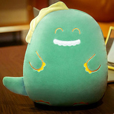 Cartoon Pillow Warm Hand Covering Animal Fruit Doll Girlfriend Gift, Height: 30cm(Dinosaur) Cartoon Pillow Warm Hand Covering Animal Fruit Doll Girlfriend Gift, Height: 30cm(Dinosaur)
