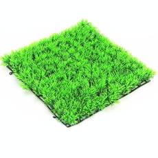 2 PCS Simulation Lawn Shopping Mall Indoor And Outdoor Fish Tank Turtle Tank Green Plant Decoration, Size: 25x25x3.5cm, Style:81 Mesh Pine