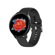 W68 1.4 inch Color Screen Smart Watch, IP68 Waterproof, Support Temperature Monitoring/Heart Rate Monitoring/Blood Pressure Monitoring/Sleep Monitoring/Predict Menstrual Cycle Intelligently(Black)