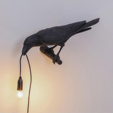 E12 LED Lucky Bird Wall Lamp Table Lamp For Bedroom, Style:Looking Wall Lamp, Plug:UK Plug(Black) E12 LED Lucky Bird Wall Lamp Table Lamp For Bedroom, Style:Looking Wall Lamp, Plug:UK Plug(Black)
