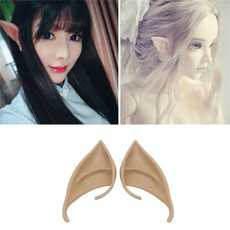 1pair Halloween Elf Latex Ears Cosplay Props, Size: 10cm(Complexion)