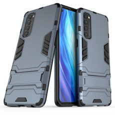 For OPPO Reno4 Pro PC + TPU Shockproof Protective Case with Invisible Holder(Navy Blue) For OPPO Reno4 Pro PC + TPU Shockproof Protective Case with Invisible Holder(Navy Blue)