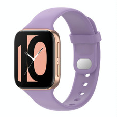For OPPO Watch 46mm Silicone Watch Band(Light Purple)