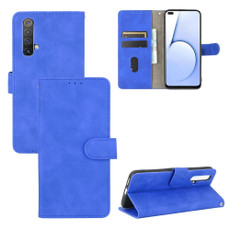 For OPPO Realme X50 / X50 5G Solid Color Skin Feel Magnetic Buckle Horizontal Flip Calf Texture PU Leather Case with Holder & Card Slots & Wallet(Blue) For OPPO Realme X50 / X50 5G Solid Color Skin Feel Magnetic Buckle Horizontal Flip Calf Texture PU Leather Case with Holder & Card Slots & Wallet(Blue)
