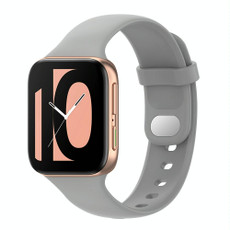 For OPPO Watch 46mm Silicone Watch Band(Gray)
