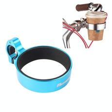 Cycling Bicycle Coffee Cup Holder Milk Tea Cup Holder Aluminum Alloy Bottle Holder(Blue)
