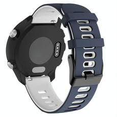 22mm For Huawei Watch GT2e 46mm Silicone Watch Band(Dark Blue+White)