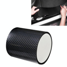 Universal Car Carbon Fiber Door Anti-collision Strip Protection Guards Trims Stickers Tape, Size:10cm x 5m
