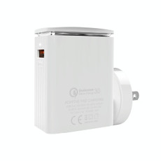 LDNIO A1301Q 2 in 1 18W QC3.0 USB Interface Travel Charger Mobile Phone Charger with Micro USB Data Cable, US Plug