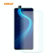 For Huawei Honor X10 5G 5 PCS ENKAY Hat-Prince 0.26mm 9H 2.5D Curved Edge Tempered Glass Film