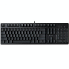 Rapoo V860 Desktop Wired Gaming Mechanical Keyboard, Specifications:104 Keys(Black Shaft)
