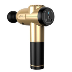9 Gears Mini Fascia Gun Massage Gun Electric Fitness Massager, Plug Type:US Plug(Gold)