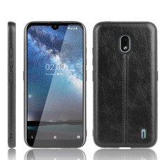 For Nokia 2.2 Shockproof Sewing Cow Pattern Skin PC + PU + TPU Case(Black)