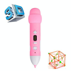 Low Temperature 3D Printing Pen Wireless Charging Printing Pen(Pink)