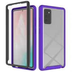 For Samsung Galaxy Note20 Starry Sky Solid Color Series Shockproof PC + TPU Protective Case(Purple)