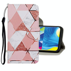 For Samsung Galaxy A11 Colored Drawing Pattern Horizontal Flip Leather Case with Holder & Card Slots & Wallet(Marble)