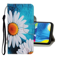 For Samsung Galaxy A10s Colored Drawing Pattern Horizontal Flip Leather Case with Holder & Card Slots & Wallet(Chamomile)