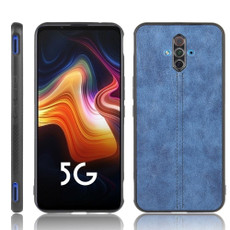 For ZTE nubia Play Shockproof Sewing Cow Pattern Skin PC + PU + TPU Case(Blue)