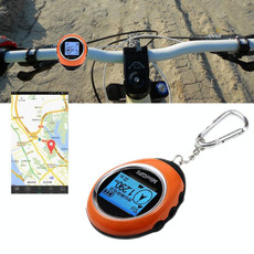 Keychain Handheld Mini GPS Navigation USB Rechargeable Location Finder Tracker for Outdoor Travel Climbing(Orange)