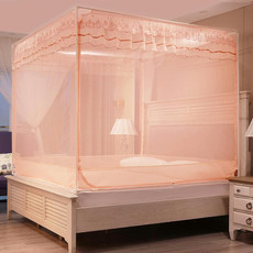 Household Free Installation Thickened Encryption Dustproof Mosquito Net, Size:120x200 cm, Style:Full Bottom(Jade)