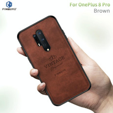 For Oneplus 8 Pro PINWUYO Zun Series PC + TPU + Skin Waterproof And Anti-fall All-inclusive Protective Shell(Brown)