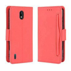 For Nokia 1.3 Wallet Style Skin Feel Calf Pattern Leather Case with Separate Card Slot(Red)