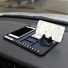Car Interior Car Multifunctional Instrument Panel Storage Pad Car Phone Bracket Anti-slip Pad With Stop, Style:Rotating Blue Circle Car Interior Car Multifunctional Instrument Panel Storage Pad Car Phone Bracket Anti-slip Pad With Stop, Style:Rotating Blue Circle