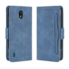For Nokia 1.3 Wallet Style Skin Feel Calf Pattern Leather Case with Separate Card Slot(Blue)