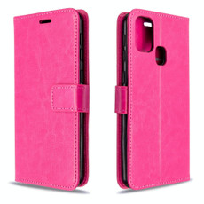 For Galaxy M31 Crazy Horse Texture Horizontal Flip Leather Case with Holder & Card Slots & Wallet & Photo Frame(Rose Red) For Galaxy M31 Crazy Horse Texture Horizontal Flip Leather Case with Holder & Card Slots & Wallet & Photo Frame(Rose Red)