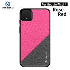 For Google Pixel4 PINWUYO Rong Series  Shockproof PC + TPU+ Chemical Fiber Cloth Protective Cover(Red)