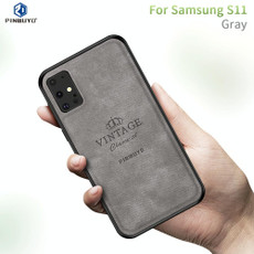 For Galaxy S20+ PINWUYO Zun Series PC + TPU + Skin Waterproof Anti-fall All-inclusive Protective Case(Gray)