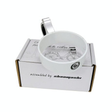 SHANMASHI Motorcycle Coffee Cup Holder Mountain Bike Electric Car Cup Holder(White)