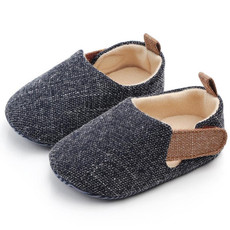 Infant Foot Care Soft Sole Non-slip Shoes 0-1 Year Old Baby Toddler Shoes, Size:Inner Length 12cm(Blue)